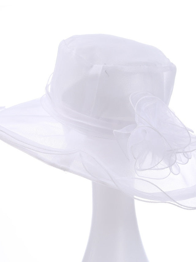 Women's Hat Bucket Hat Sun Hat Black Blue Purple Party Outdoor Dailywear Floral Floral Portable Windproof Comfort - LuckyFash™