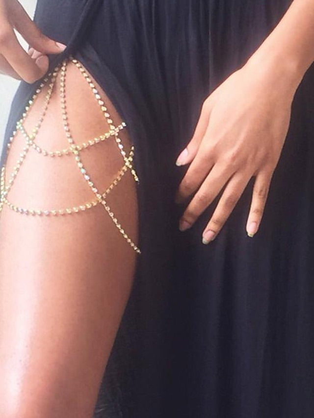 Women's body chain Chic & Modern Street Pure Color Anklet - LuckyFash™