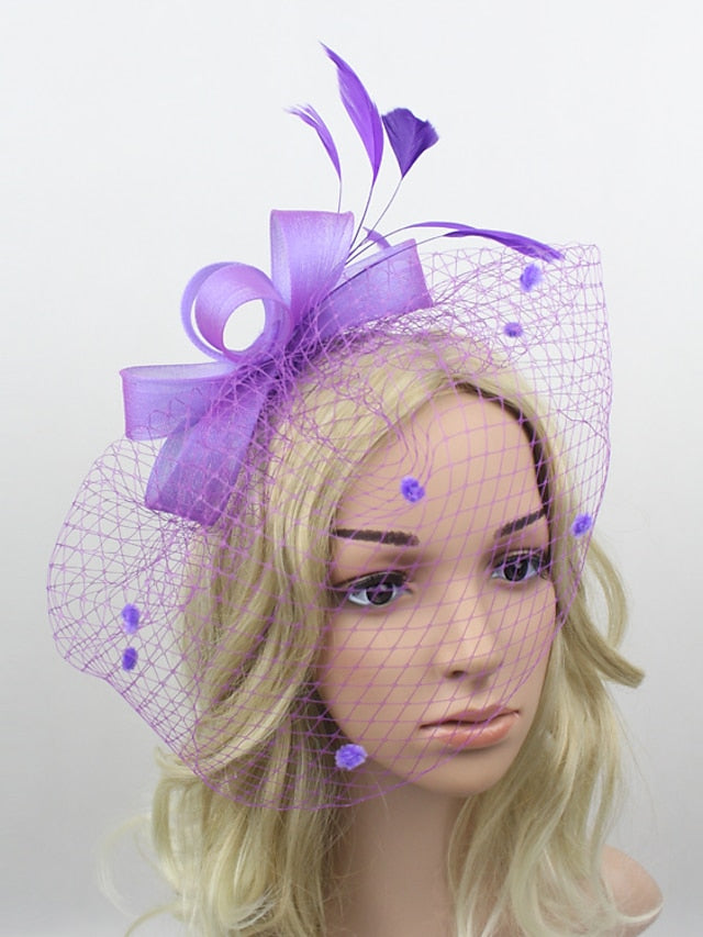 Women's Hair Clip Textured Party Flower Headwear / Wedding / Party Evening / Red / Blue / Green - LuckyFash™