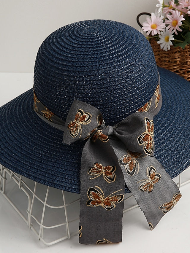 Women's Sun Hat Holiday Straw Vacation Casual Beach Sunscreen Breathability Comfortable 1 pcs - LuckyFash™