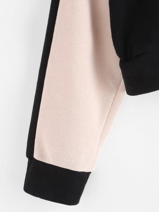 Half Zip Butterfly Colorblock Sweatshirt - LuckyFash™