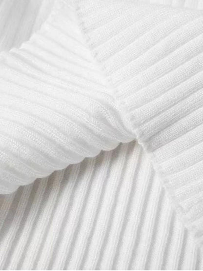 Half Zip Cropped Color Block Sweater - LuckyFash™