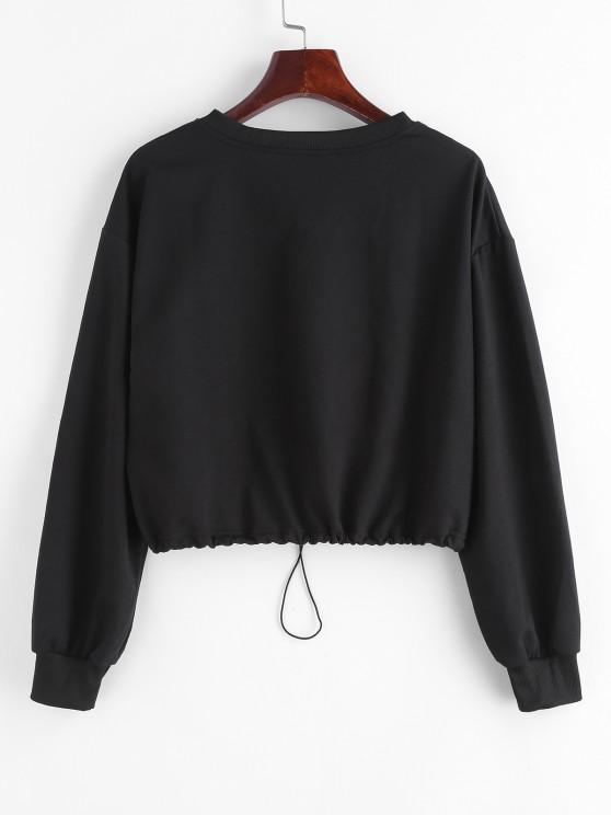 Half Zip Cropped Pullover Sweatshirt - LuckyFash™