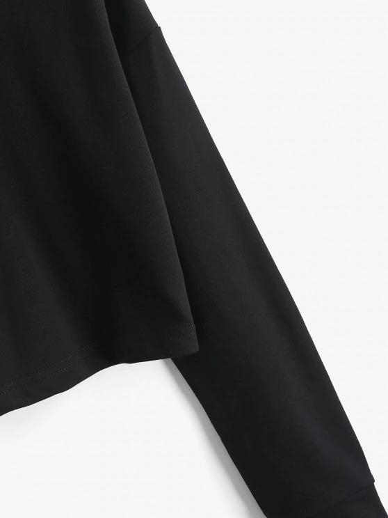 Half Zip Cropped Pullover Sweatshirt - LuckyFash™