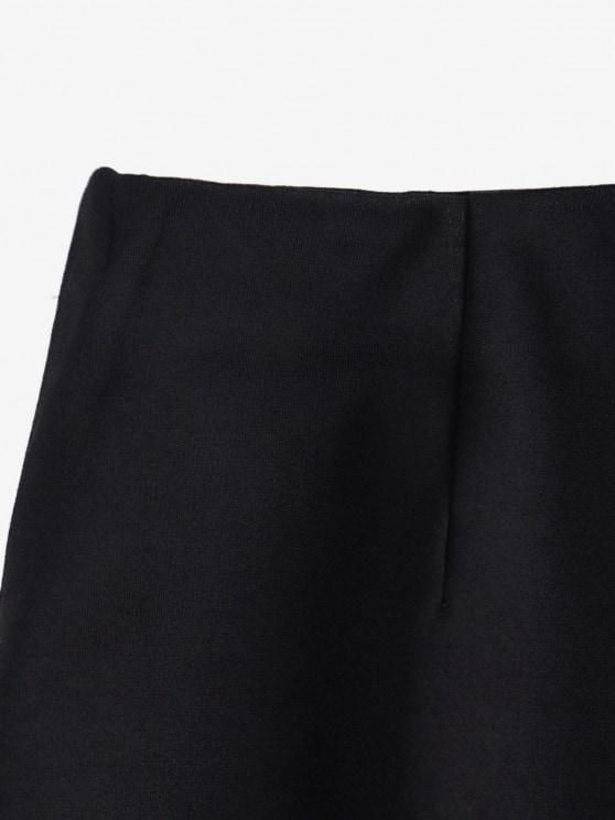 Halloween Skull Embroidered Mini Skirt - LuckyFash™