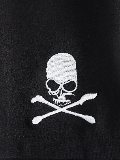 Halloween Skull Embroidered Mini Skirt - LuckyFash™