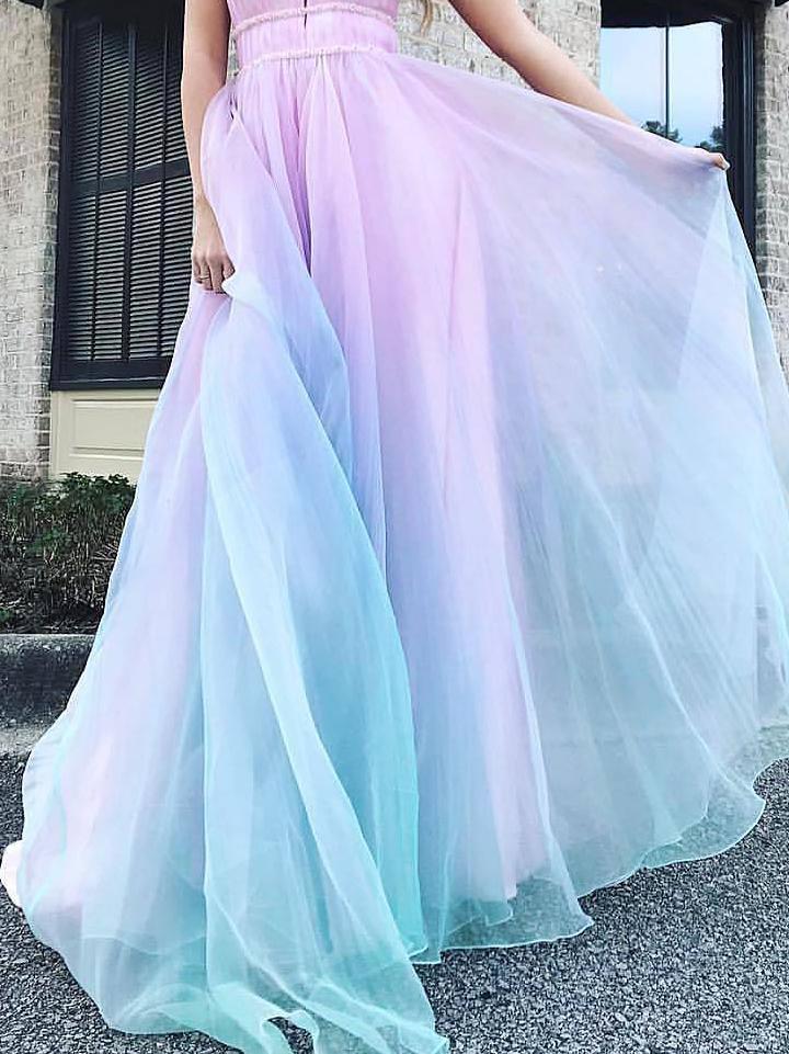 Halter Sleeveless Deep V-Neck Formal Dress - LuckyFash™