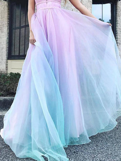 Halter Sleeveless Deep V-Neck Formal Dress - LuckyFash™