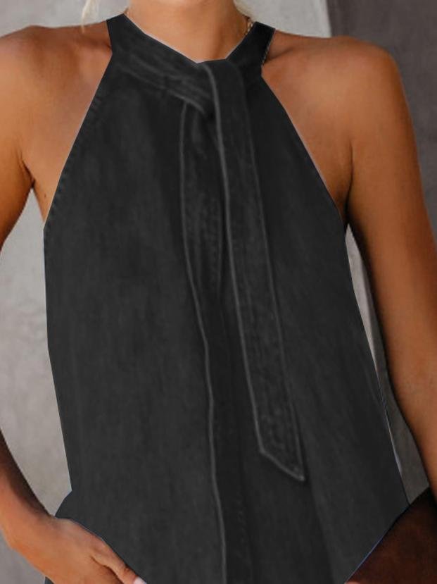 Halter Tie Sleeveless Casual Tank Tops - LuckyFash™