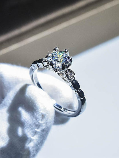 Wedding Ring For Women's Anniversary Party Evening Gift Imitation Diamond Alloy Classic - LuckyFash™