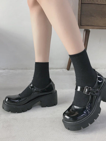 Head T-the-Bar Cleated Mary Jane Shoes - LuckyFash™