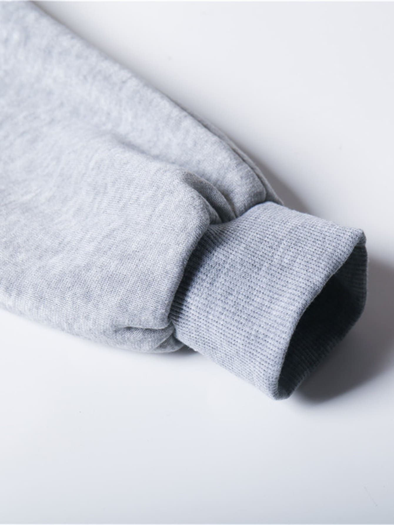 Heart And Gesture Print Thermal Lined Hoodie - LuckyFash™