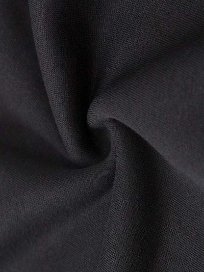 Heart And Gesture Print Thermal Lined Hoodie - LuckyFash™