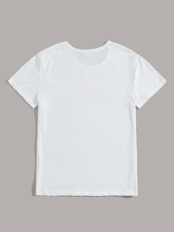 Heart And Letter Graphic Tee - LuckyFash™