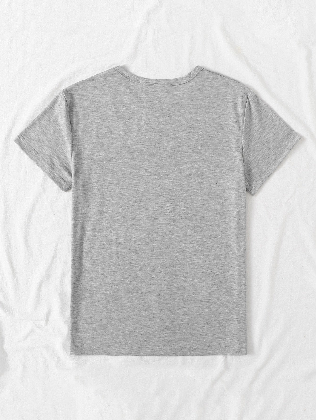 Heart And Letter Graphic Tee - LuckyFash™