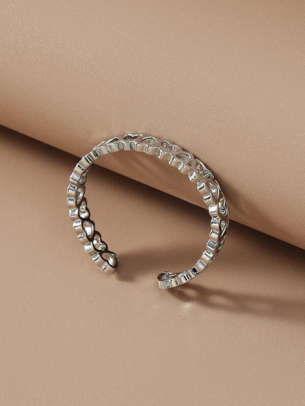 Heart Detail Hollow Cuff Ring - LuckyFash™