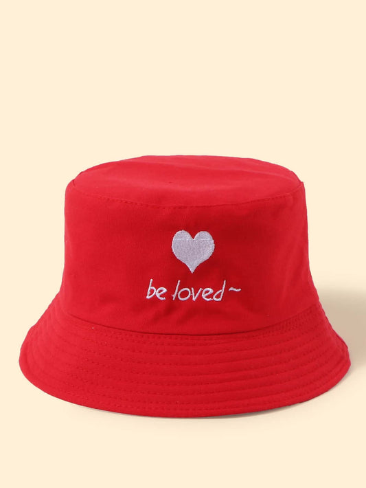 Heart Embroidery Bucket Hat - LuckyFash™