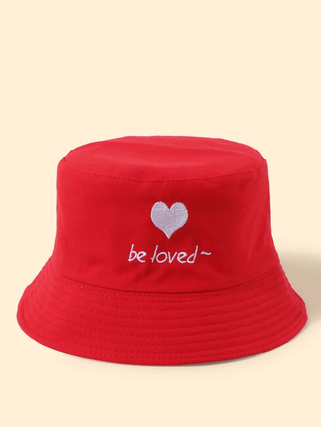 Heart Embroidery Bucket Hat - LuckyFash™