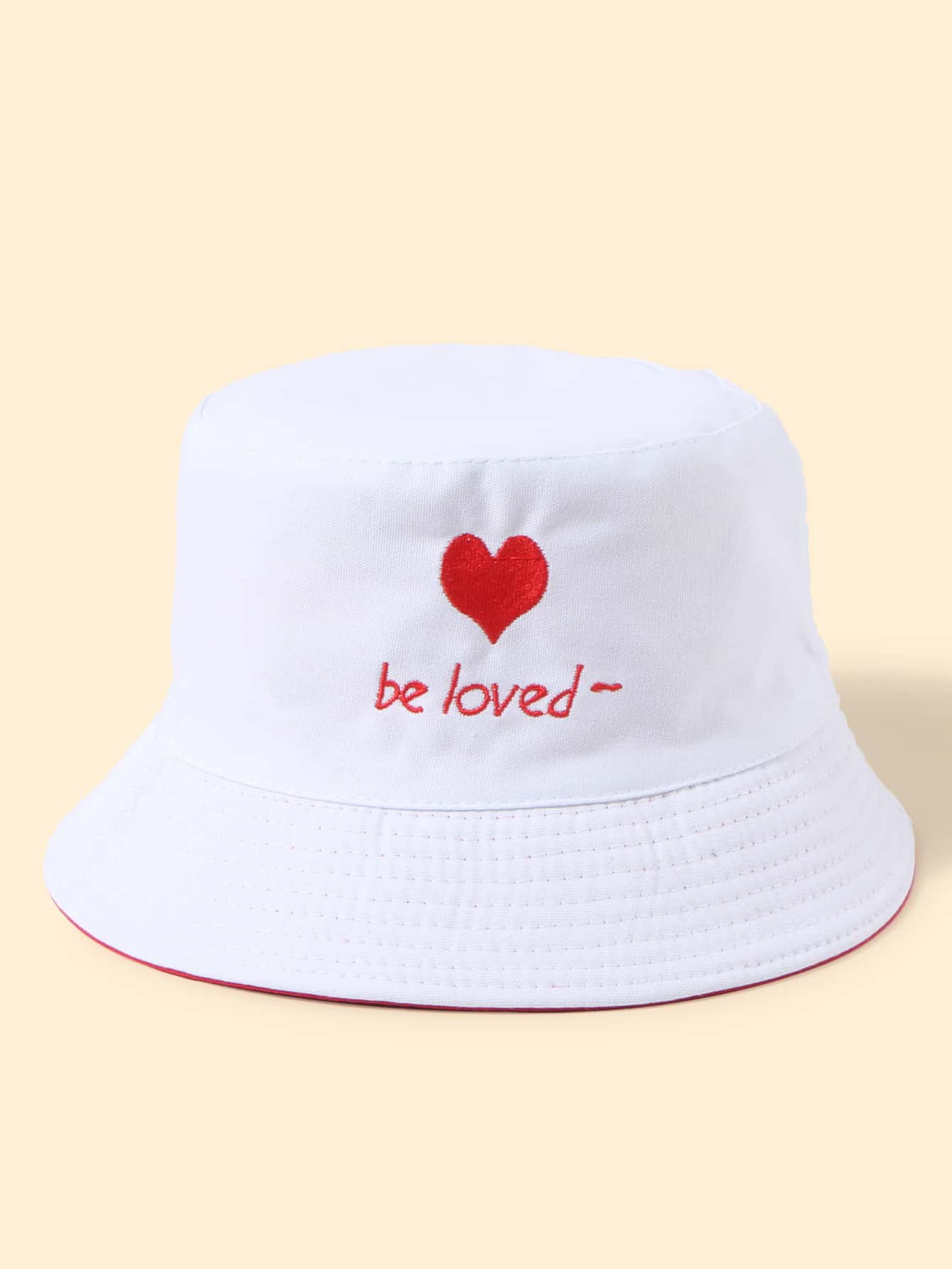 Heart Embroidery Bucket Hat - LuckyFash™