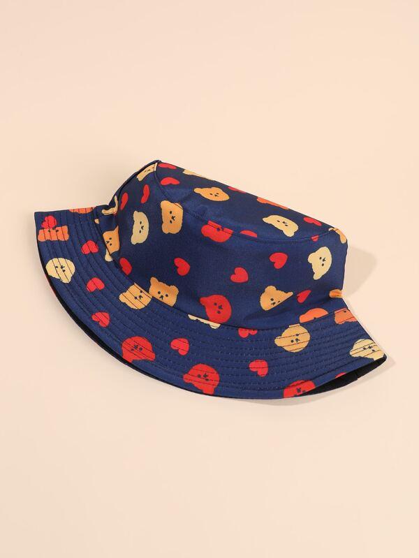 Heart Print Bucket Hat - LuckyFash™
