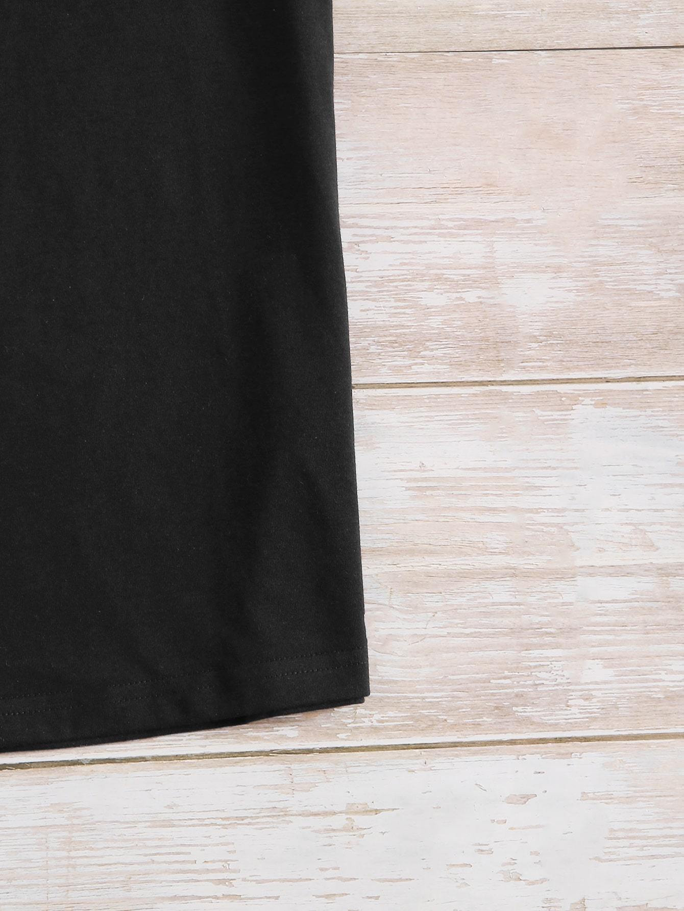 Heart Print Crew Neck Tee - LuckyFash™