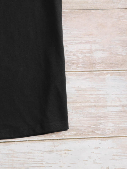 Heart Print Crew Neck Tee - LuckyFash™