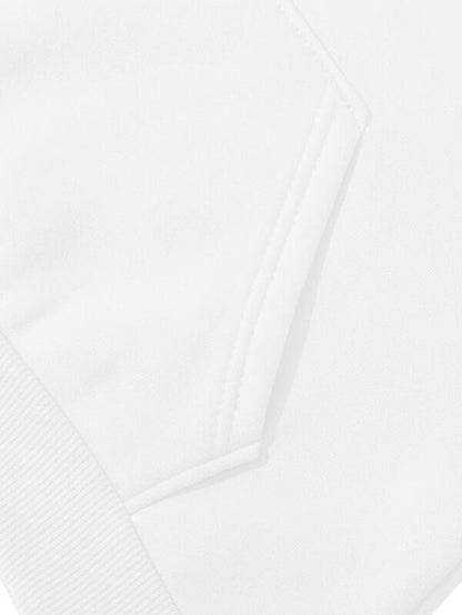 Heart Print Drop Shoulder Hoodie - LuckyFash™