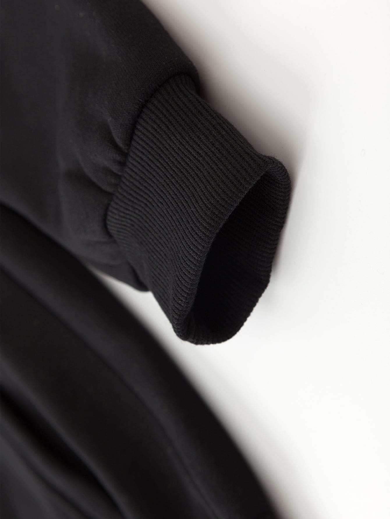 Heart Print Kangaroo Pocket Drawstring Hoodie - LuckyFash™