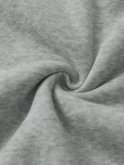 Heart Print Kangaroo Pocket Thermal Hoodie - LuckyFash™