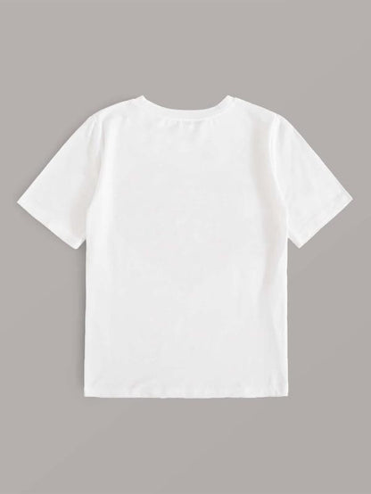 Heart Print Tee - LuckyFash™