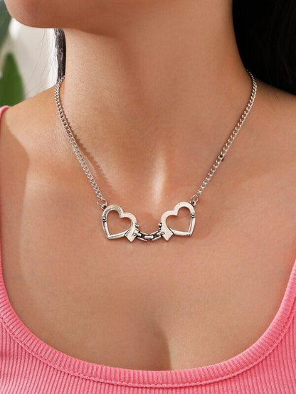 Heart Shaped Handcuffs Decor Necklace - LuckyFash™