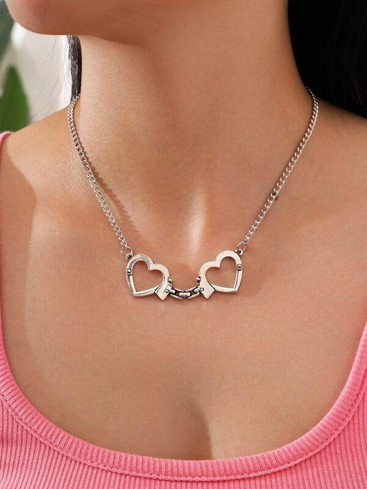 Heart Shaped Handcuffs Decor Necklace - LuckyFash™