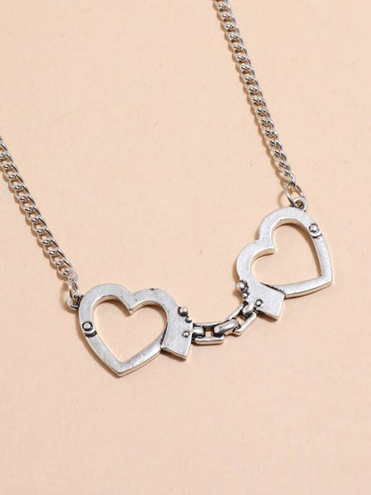 Heart Shaped Handcuffs Decor Necklace - LuckyFash™