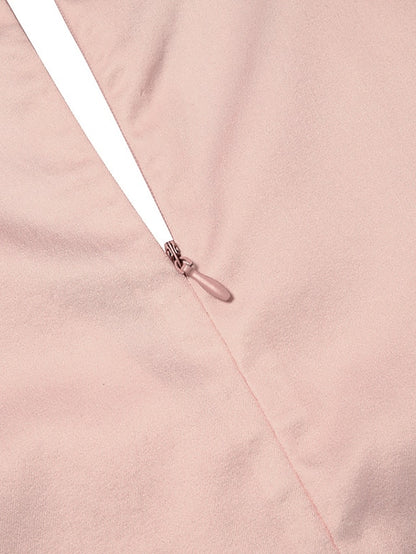 Womenâ€˜s Formal Dress Midi Dress Pink Half Sleeve Floral Ruched Layered Print Summer Spring Fall V Neck Elegant Casual Classic 2023 3XL - LuckyFash™