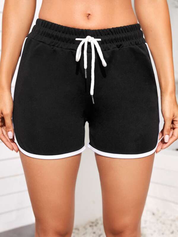 High-Rise Drawstring Waist Shorts - LuckyFash™