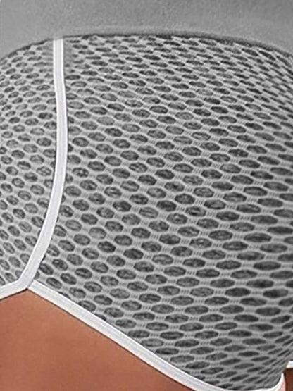 High Waist Colorblock Yoga Shorts - LuckyFash™