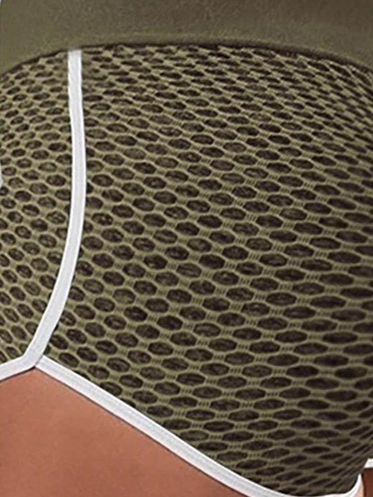 High Waist Colorblock Yoga Shorts - LuckyFash™