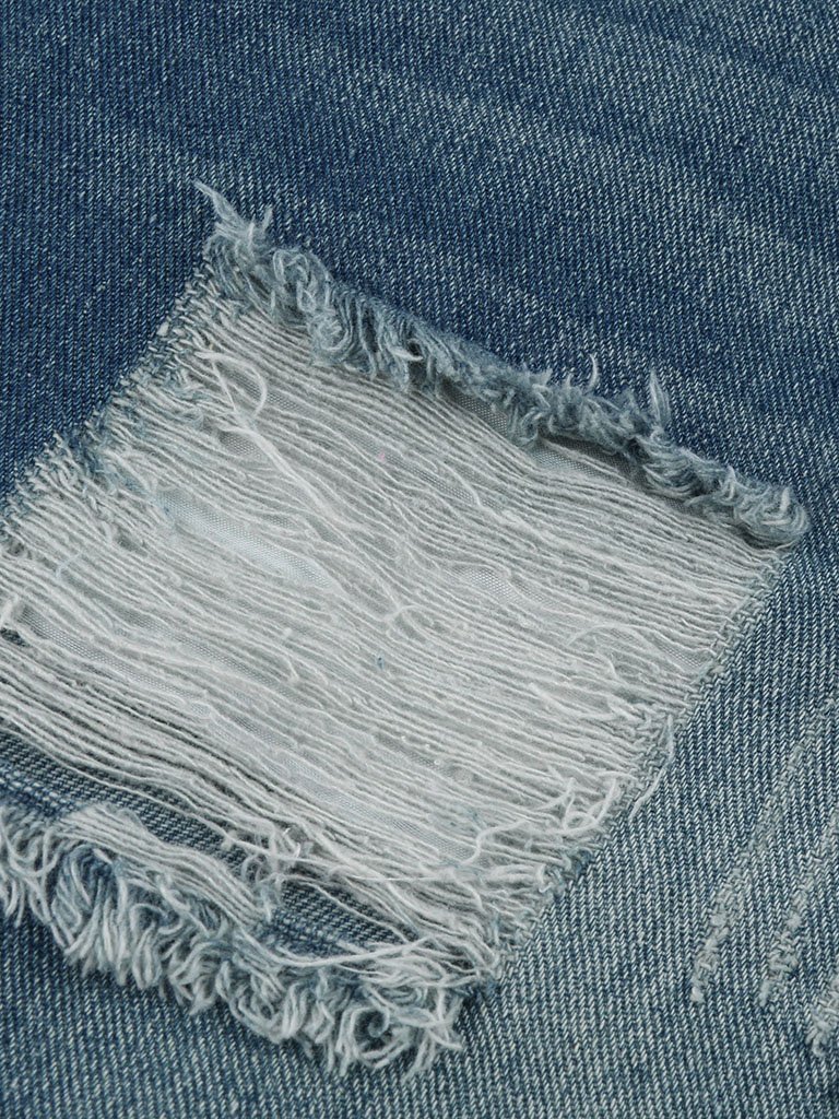 High Waist Ripped Washed Denim Shorts - LuckyFash™