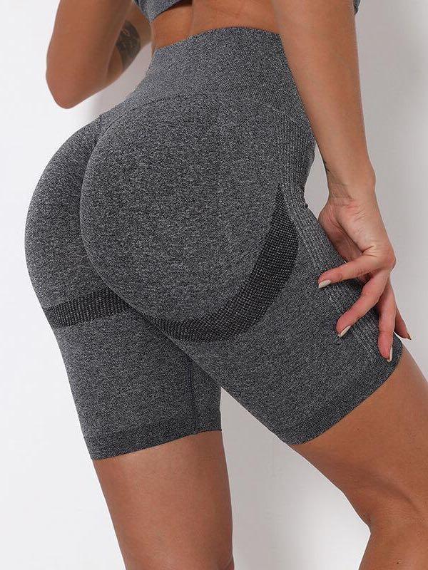 High Waist Seamless Knitted Shorts - LuckyFash™