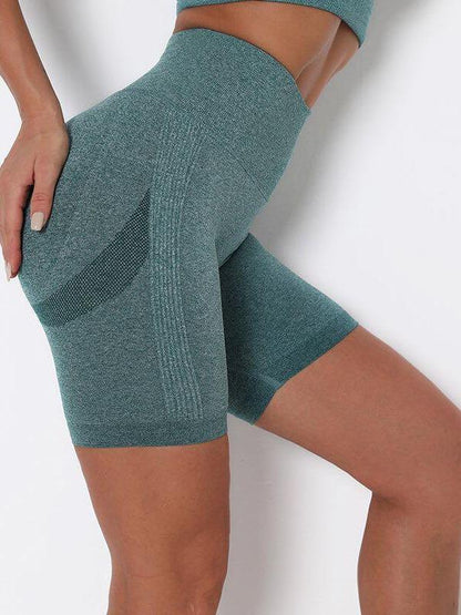 High Waist Seamless Knitted Shorts - LuckyFash™