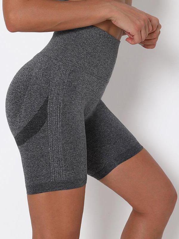 High Waist Seamless Knitted Shorts - LuckyFash™