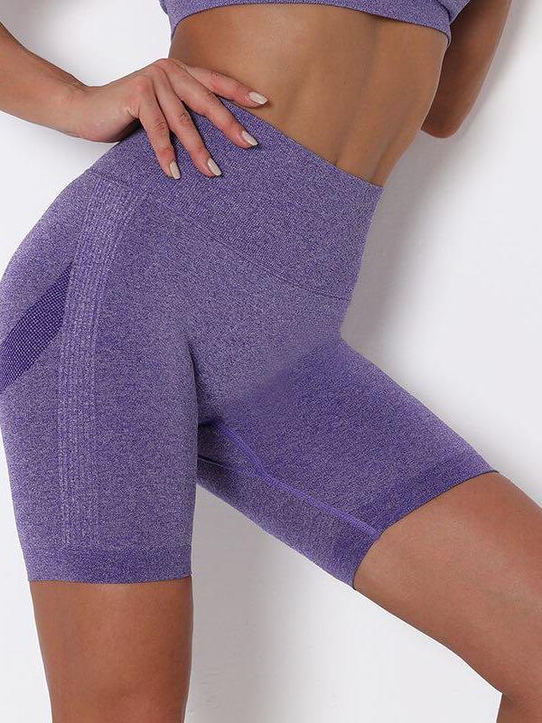 High Waist Seamless Knitted Shorts - LuckyFash™