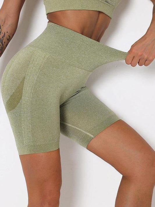 High Waist Seamless Knitted Shorts - LuckyFash™