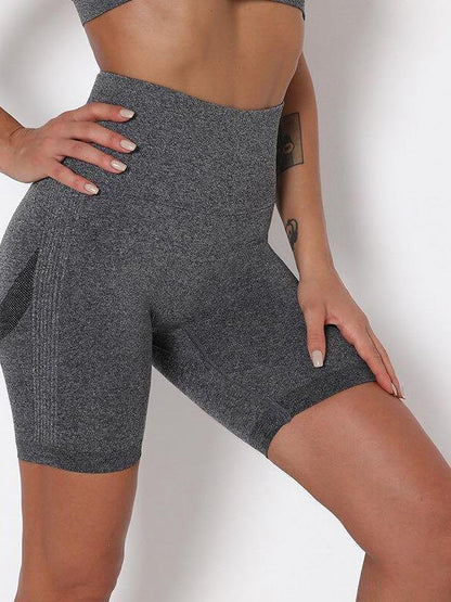 High Waist Seamless Knitted Shorts - LuckyFash™