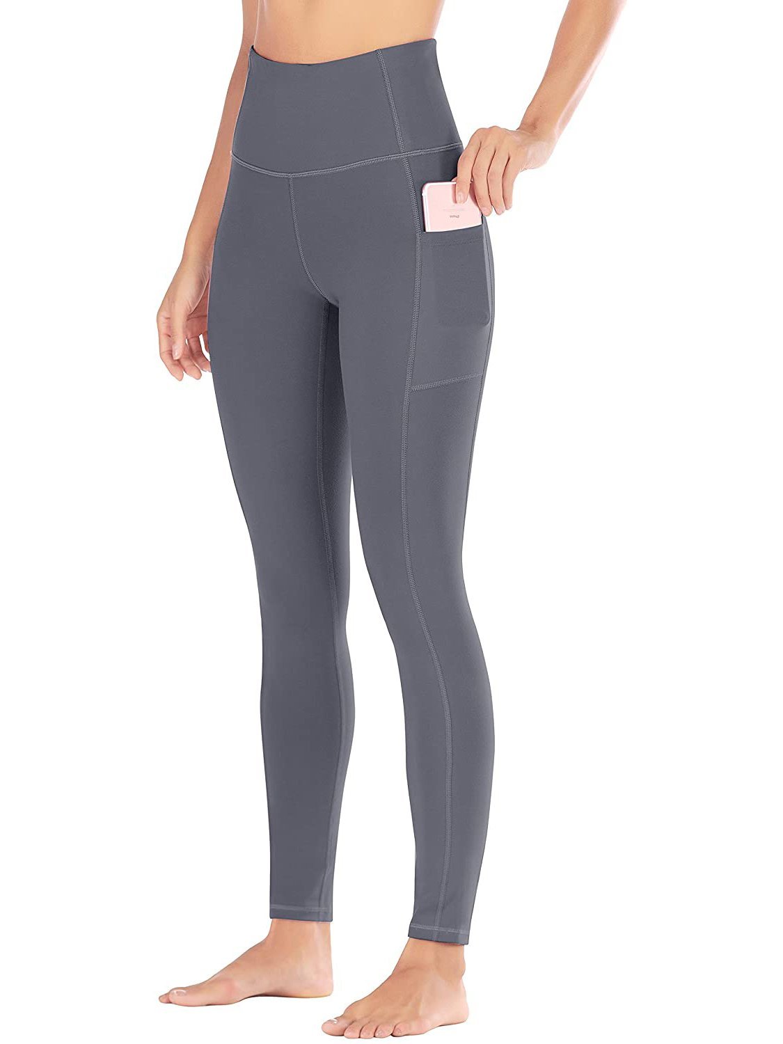 High Waist Skinny Fitness Pants With Pockets - LuckyFash™