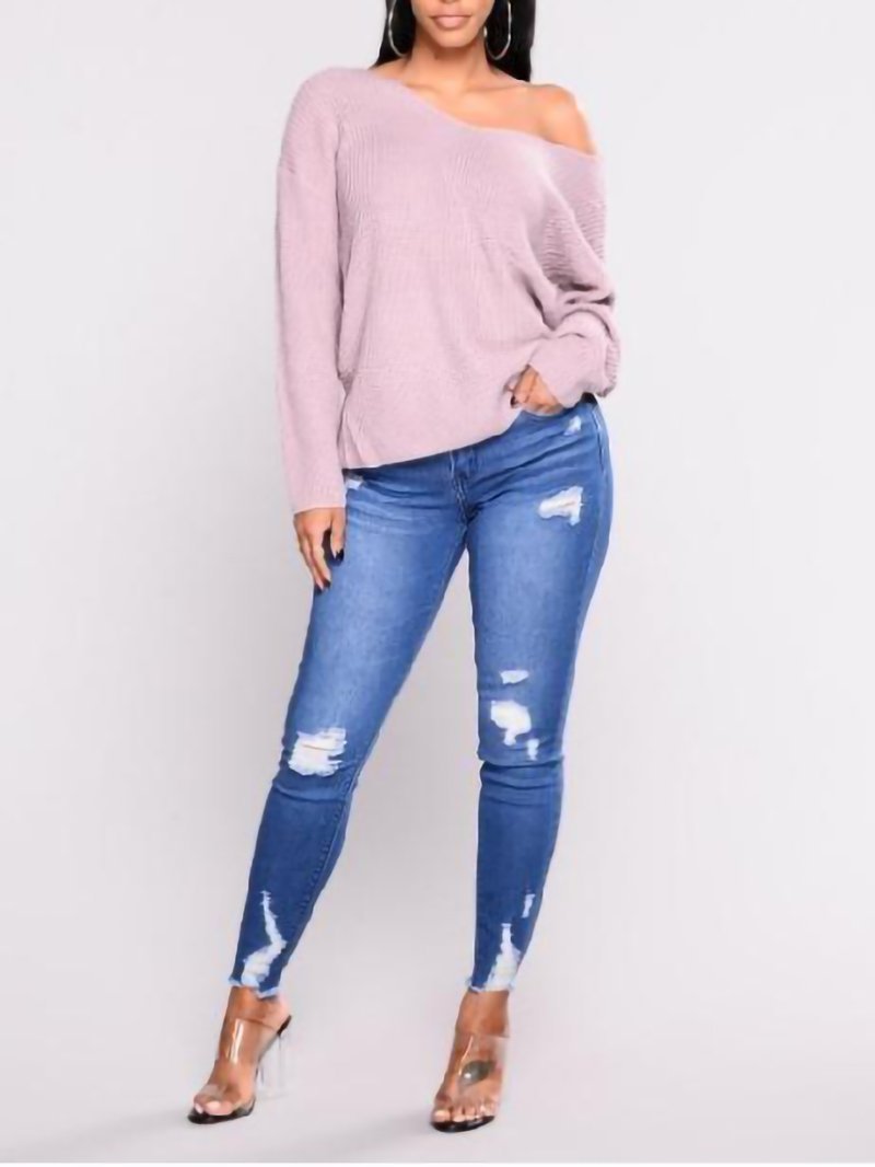 High Waist Stretch Pencil Feet Jeans - LuckyFash™