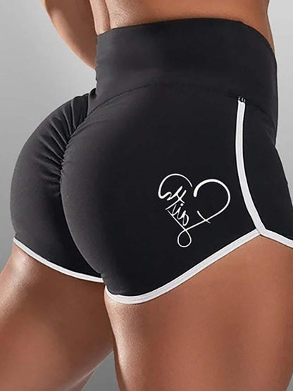 High Waisted Butt Lifting Scrunch Booty Yoga Shorts - LuckyFash™