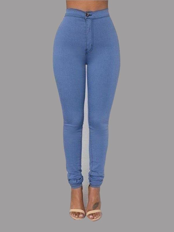 High Waisted Pencil Jeans - LuckyFash™