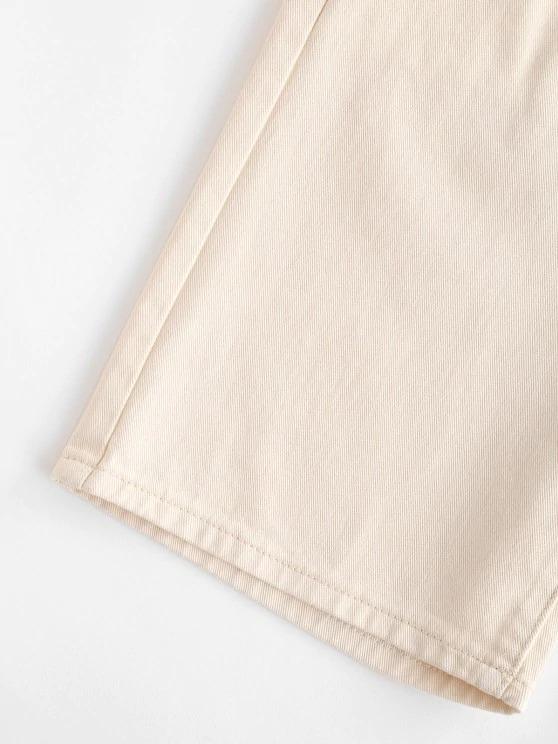 High Waisted Pocket Denim Bermuda Shorts - LuckyFash™