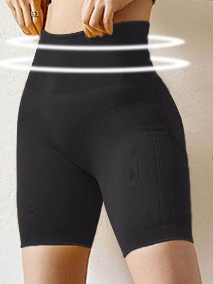 High Waisted Yoga Shorts Tummy Control Leggings Butt Lifting Textured Workout Shorts - LuckyFash™